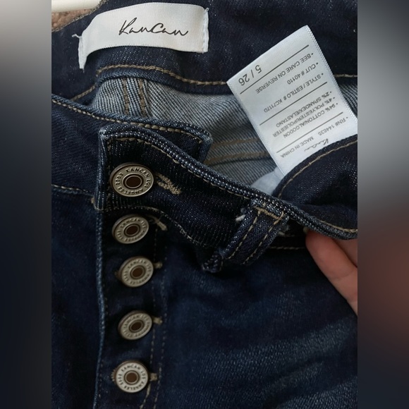 KanCan Norah High Rise Ankle Skinny Dark Distressed Jeans size 5/26 - Picture 10 of 11